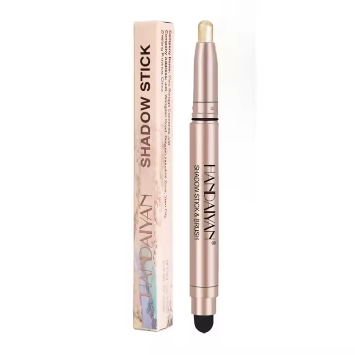 Pincel de Sombra de Ojos Paleta Maquillaje Resistente al Agua Pincel de Brillo para Iluminar Ojos - 1