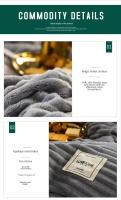 Juego de Ropa de Cama de Lujo Sencillo Cubierta de Edredón de Vellón de Copo de Nieve Engrosado para Invierno Colores Sólidos Gris Amarillo - details 13