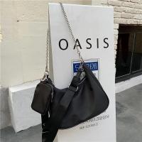Bolso de diseñador de lujo para mujer, bandolera Vintage de nailon con cadena, a la moda - details 20