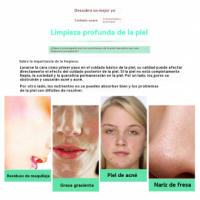 Limpiador facial de silicona Cepillo facial recargable resistente al agua Limpiador de poros 4 en 1 Limpiador facial eléctrico - details 5