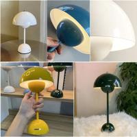 Lámpara de mesa de seta recargable por USB, accesorio de iluminación interior con ajuste de tres velocidades, lámpara de escritorio de brote de flores, decoración del Hoom, luz nocturna - details 6
