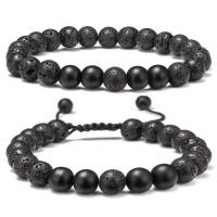 Pulseras de piedra natural para hombre y niño, 0,315 pulgadas, ojo de tigre, ágata mate, de roca de lava, regalos de cumpleaños, aniversario, día de San Valentín, para novio o marido - details 5