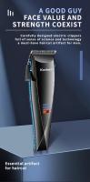 Kemei-cortadora de pelo profesional para peluquero, máquina eléctrica inalámbrica, lavable, recargable e impermeable - details 2