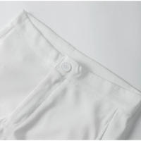 Conjunto de 2 piezas sin mangas para mujer, Top de una hilera de botones, pantalones cortos anchos de cintura alta - details 7