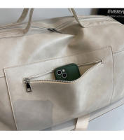 Bolsa de lavado de PU suave para negocios, bolsas de lona de viaje para senderismo al aire libre, natación, paquete de transporte, bolso de equipaje de lujo, mochila Retro de fin de semana - details 8