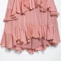 PB & ZA2025 estilo de vacaciones en la playa, vestido suelto decorativo en capas con espalda descubierta, Falda corta, novedad de verano, ropa de mujer - details 4