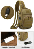 Bolso de pecho multifunción para hombre, bandolera grande para deportes al aire libre, Camping, senderismo, pesca, mochila de hombro - details 4
