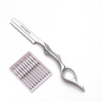 Tijeras de Peluquería de Seguridad Herramientas de Barbero de Salón para Cortar Flequillo y Barba con 1 + 10 Aspas Altavoz 6100 - details 8