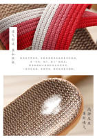 Zapatillas de Lino de Cuatro Temporadas para Mujeres Ligeras, Silenciosas, Suaves Suela de Madera para Hogar - details 4