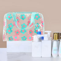 Bolsa de almacenamiento de maquillaje de PVC transparente, gran capacidad y diseño ligero para gestión de artículos pequeños - details 6