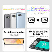 Tablet Blackview Tab 7 de 10.1 pulgadas Android 11 con 1280X800 resolución pantalla 6580mAh batería 3GB RAM 32GB ROM 4G WIFI LTE - details 1