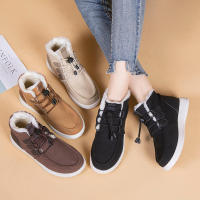 5 pares de zapatos de nieve de un pedal con banda elástica para estudiantes cálidos de tubo medio de algodón - details 4