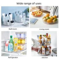 Rejilla de respiración transparente para cocina y baño, armario giratorio de 360 ​​grados, organizador de especias, cosméticos y bebidas - details 7
