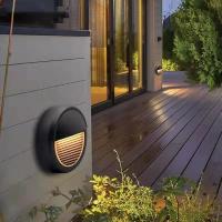 Luces LED de cubierta para exteriores, lámpara de pared impermeable, candelabro de 220V, lámpara de decoración de patio de jardín, 12V, paisaje, valla, escalones, escaleras - details 1