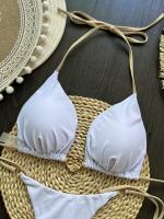 Conjunto de Bikini Halter de Color Sólido RUOTONSEPT Traje de Baño de Estilo Brasileño para Mujeres - details 35