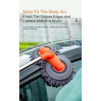 Mopa de Espuma de Lavado de Coche de Doble Cabeza Cepillo de Chenilla para Limpieza de Techo y Ventanas Equipo de Limpieza de Lavandería de Telescópico de Tres Secciones - details 3