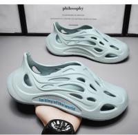 2025 verano coco agujero zapatos bolsa cabeza sandalias zapatos de playa de los hombres casual eva jardín zapatos - details 13