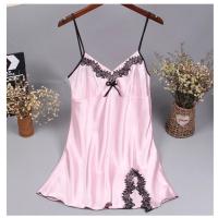 Camisón de satén chino para mujer, ropa de dormir Sexy, bata de baño de encaje, vestido de noche informal para el hogar, novedad de verano - details 16