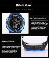 SHUNWAY Shengwei Sports Reloj electrónico luminoso multifuncional impermeable de ocio a la moda para hombre - details 9