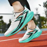 Zapatos deportivos para hombre, zapatillas ligeras de malla plana para correr, zapatos informales con cordones de alta calidad para caminar al aire libre para hombre - details 2