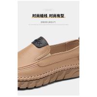 Nuevos zapatos informales de cabeza redonda para hombres, mocasines de cuero para hombres - details 12