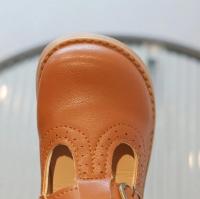 Zapatos de cuero con correa en T para niños, zapatos de princesa para niñas, zapatos planos transpirables para niños, negro, marrón, bebés pequeños, primavera y otoño - details 3