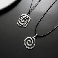 Collar Gótico Boho de Espiral Vortex Hecho a Mano de Cuero Joyería de Moda 2023 Y2K para Mujeres - details 5