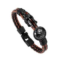 Nuevo cuero vintage lujoso hecho a mano de Guerrero Sparta, pulseras de mujer, joyas, regalos exquisitos, pulseras de hombre - details 29