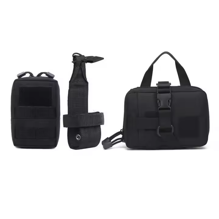 Bolsas tácticas para perros Molle, juego de cinturón, pegatina, entrenamiento militar, chaleco - 1