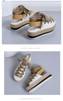 2025 ¡Novedades transfronterizas! Sandalias de plataforma de talla grande para mujer, correa de tobillo, cuerda de cáñamo, plataforma de Punta abierta, zapatos de mujer romanos Casuales - details 18