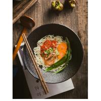 Creativo tazón de ramen de cerámica con rosca de estilo japonés japonés retro tazón de sopa de fideos instantáneos para el hogar grande tazón de ensalada tazón de sombrero - details 8
