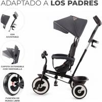 Triciclo Evolutivo, Bicicleta Sin Pedales, Bicicleta Bebe, Plegable, Para Niños, Cinturón, Con Accesorios, Portavasos, Cesta, 9 Meses a 25 kg, Verde - details 10