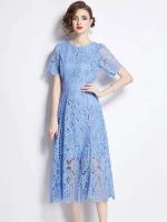 Elegante Vestido de Verano de Encaje Vintage JAMERARY Manga Corta, Espalda Elegante, Moda para Mujeres - details 7