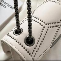 Bolso de hombro retro con cadena y ence para mujer, bufanda de cuero de PU de moda con solapa, bolso de diseñador - details 19