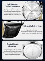Reloj de Pulsera de Cuero de Alta Calidad TAXAU para Hombres Dual Calendario Clásico Luminoso - details 6