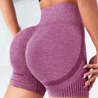 Pantalones Cortos de Cintura Alta y Torso Recto para Mujeres Secado Rápido, Transpirables para Yoga, Gimnasio, Correr - details 7