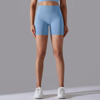 Pantalones cortos de Yoga para mujer, Shorts deportivos de secado rápido, realce de glúteos, sin costuras, para entrenamiento de ciclismo y gimnasio - details 62