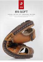 Sandalias de los hombres de cuero Baotou Casual zapatos de playa de los hombres de verano al aire libre deportes río seguimiento fresco zapatillas antideslizantes zapatos de los hombres - details 6