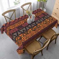 Tribal de barro africano para decoración de mesa rectangular, mantel impermeable reutilizable, decoraciones para fiesta de boda, comedor y cocina - details 0