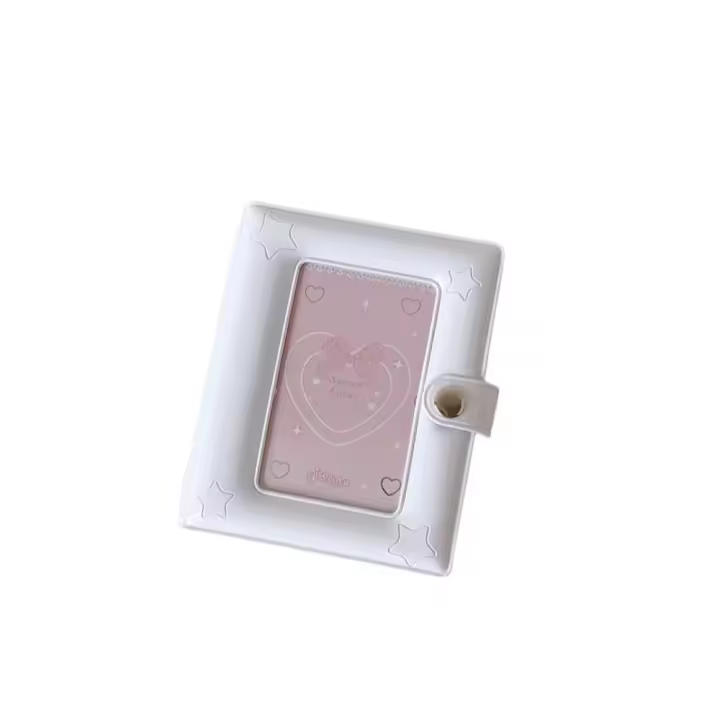 Soporte para sesión fotográfica coreana, decoración de tarjeta de PVC, marco para sesión fotográfica de identificación, imagen de estilo coreano, 3 pulgadas - 1