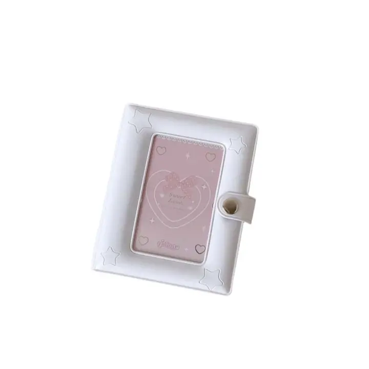 Soporte para sesión fotográfica coreana, decoración de tarjeta de PVC, marco para sesión fotográfica de identificación, imagen de estilo coreano, 3 pulgadas - 1