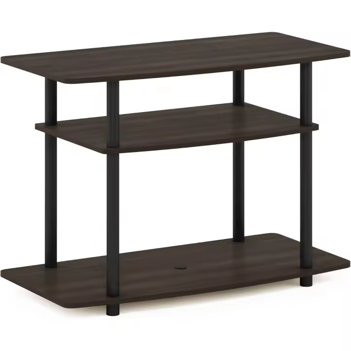 Soporte de TV Nogal Oscuro Almacenamiento de Media y TV Muebles y Organización - 1