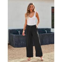 Cargo de cintura alta para mujer Pantalones rectos primavera-otoño - details 3