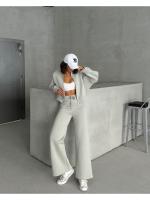 2025 Conjunto de dos piezas de primavera y otoño para mujer Chaqueta holgada informal con cremallera Moda versátil - details 6