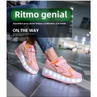 Nuevos Zapatos de Patinaje de Ruedas para Niños Zapatos Deportivos para Adultos con Luz - details 6