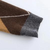 2024 otoño nuevo invierno mujer Casual moda Slim Fit versátil melocotón corazón cuello a cuadros suéter de manga larga - details 8