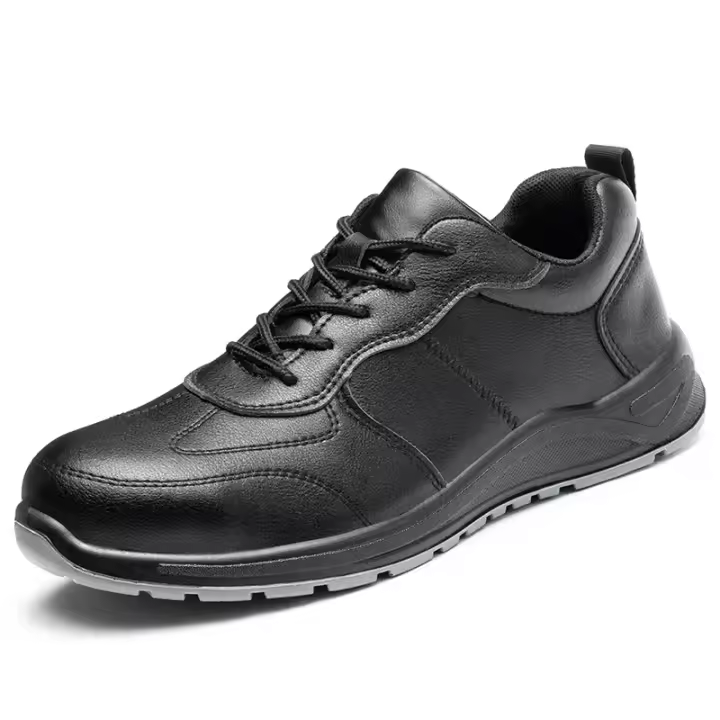 Nuevo Modelo 2025 Zapatos De Trabajo De Seguridad Con Aislamiento De 6KV Para Hombres Y Mujeres, Zapatos De Cuero Negros Impermeables, Zapatos De Cocina Antideslizantes, Botas Indestructibles - 1