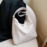 Bolso de mano de cuero PU de Color sólido suave, bolso de hombro tipo cubo de gran capacidad, bolso informal coreano para mujer, regalos de cumpleaños - details 8