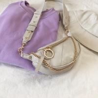 Bolso Cruzado de Cuero Falsio Elegante Correa de Cadena Chic, Diseño Sólido, Cierre de Cremallera, Perfecto para Uso Diario, Viajes y Actividades al Aire Libre - details 22