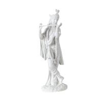 Krishna Statue 9.65 inch Resin Crafts Artwork Religious Resin Ornament Collectible for Bookcase Home Tabletop Living Room Decor